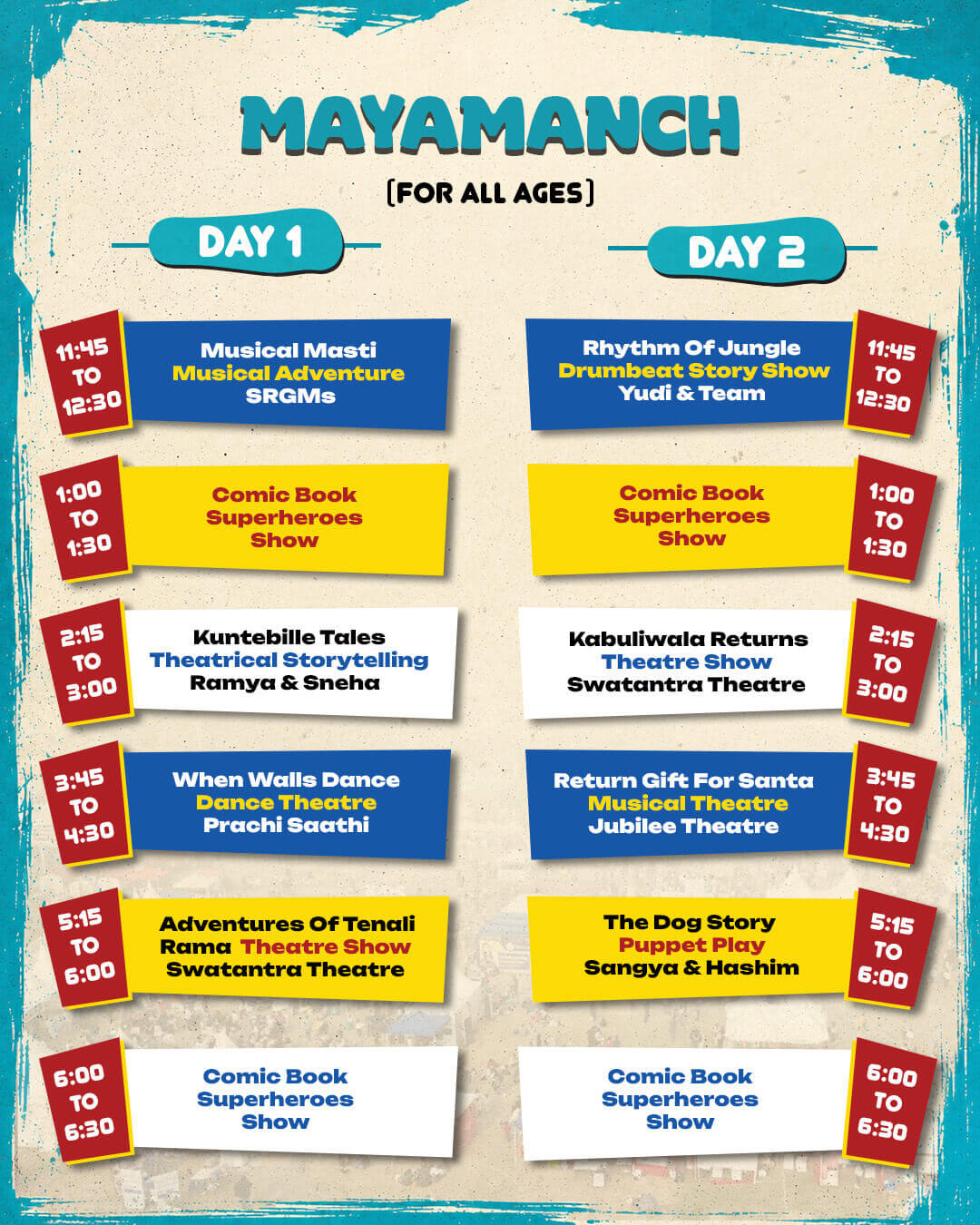 Festival Schedule 1